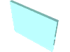 Набор LEGO Glass for Window 1 x 4 x 3, Trans-Light Blue