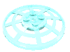 Набор LEGO Dish 6 x 6 Inverted [Radar / Webbed / anti-studs at  90В°], Trans-Light Blue