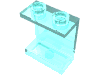 Набор LEGO Panel 1 x 2 x 2 [Hollow Studs], Trans-Light Blue
