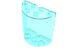 Набор LEGO Cylinder Half 2 x 4 x 4, Trans-Light Blue