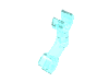 Набор LEGO Arm Skeleton [Bent / 2 Clips], Trans-Light Blue
