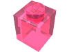 Набор LEGO Brick 1 x 1, Trans-Dark Pink