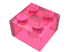 Набор LEGO Brick 2 x 2 without Inside Ridges, Trans-Dark Pink