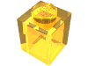 Набор LEGO Brick 1 x 1, Trans-Yellow
