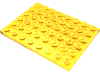 Набор LEGO Plate 6 x 8, Trans-Yellow