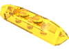 Набор LEGO Brick Curved 1 x 4 with Sloped Ends and Two Top Studs, Trans-Yellow