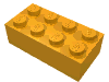 Набор LEGO Brick 2 x 4, Medium Orange