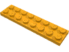 Набор LEGO Plate 2 x 8, Medium Orange