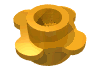 Набор LEGO Plate Round 1 x 1 with Flower Edge [4 Petals], Medium Orange