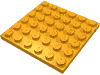 Набор LEGO Plate 6 x 6, Medium Orange