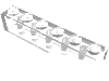 Набор LEGO Brick 1 x 6, Trans-Clear