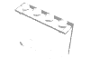 Набор LEGO Panel 1 x 4 x 3 [Solid Studs], Trans-Clear