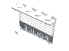 Набор LEGO Panel 1 x 4 x 3 - Solid Studs with Black 'POLICE' Bar and White Stripes Print [6684], Trans-Clear