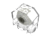 Набор LEGO Gearbox 4 x 2 x 4 [Worm / 24Tooth] Dark Gray Centre, Trans-Clear
