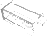 Набор LEGO Treasure Chest Bottom with Rear Slots, Trans-Clear