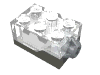 Набор LEGO Light Brick 2 x 3 x 1 1/3 with Dark Bluish Gray Base [Yellow LED], Trans-Clear