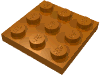 Набор LEGO Plate 3 x 3, Темно-оранжевый