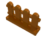 Набор LEGO Picket Fence 1 x 4 x 2, Темно-оранжевый