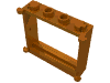 Набор LEGO Window 1 x 4 x 3, Темно-оранжевый
