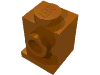 Набор LEGO Brick Special 1 x 1 with Headlight and No Slot, Темно-оранжевый