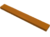 Набор LEGO Tile 1 x 8 with Groove, Темно-оранжевый