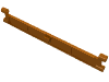 Набор LEGO Garage Roller Door Section without Handle, Темно-оранжевый