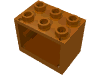 Набор LEGO Cupboard 2 x 3 x 2 with Hollow Studs, Темно-оранжевый