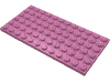Набор LEGO Plate 6 x 12, Темно-розовый
