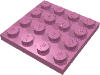Набор LEGO Plate 4 x 4, Темно-розовый