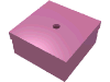 Container, Box 3.5 x 3.5 x 1.3 with hinged lid