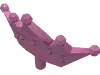 Набор LEGO Minifig Crown / Tiara, Темно-розовый