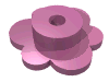 Набор LEGO Flower - Small, Темно-розовый