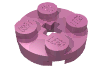 Набор LEGO Plate Round 2 x 2 with Axle Hole Type 1 (+ Opening), Темно-розовый
