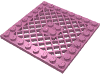 Набор LEGO Plate Special 8 x 8 with Grille [No Hole in Center], Темно-розовый