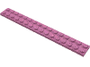Набор LEGO Plate 2 x 16, Темно-розовый