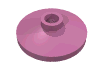 Набор LEGO Dish 2 x 2 Inverted [Radar], Темно-розовый
