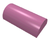 Набор LEGO Brick Curved 2 x 4 No Studs, Curved Top, Темно-розовый