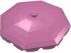 Набор LEGO Belville Umbrella Top with Rounded Bottom Flaps, Темно-розовый