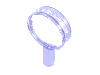 Набор LEGO Magnifying Glass with Trans-Clear Lens [Thin Rim], Trans-Purple
