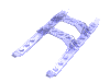 Набор LEGO Helicopter Skid Rails 12 x 6, Trans-Purple