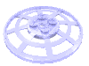 Набор LEGO Dish 6 x 6 Inverted [Radar / Webbed / anti-studs at  90В°], Trans-Purple