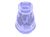 Набор LEGO Cone 1 x 1 [No Top Groove], Trans-Purple
