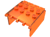 Набор LEGO Windscreen 4 x 4 x 2 Canopy Extender, Trans-Neon Orange