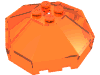 Набор LEGO Windscreen 6 x 6 Octagonal Canopy with Axle hole, Trans-Neon Orange