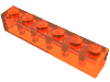 Набор LEGO Brick 1 x 6, Trans-Neon Orange
