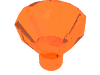 Набор LEGO Rock 1 x 1 Jewel 24 Facet, Trans-Neon Orange
