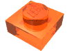 Набор LEGO Plate 1 x 1, Trans-Neon Orange