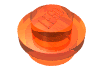 Набор LEGO Plate Round 1 x 1 with Solid Stud, Trans-Neon Orange
