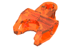 Набор LEGO Technic, Axle Connector 2 x 3 with Ball Socket, Closed Sides, Squared Ends, Trans-Neon Orange