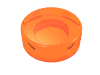 Набор LEGO Tile Round 1 x 1, Trans-Neon Orange